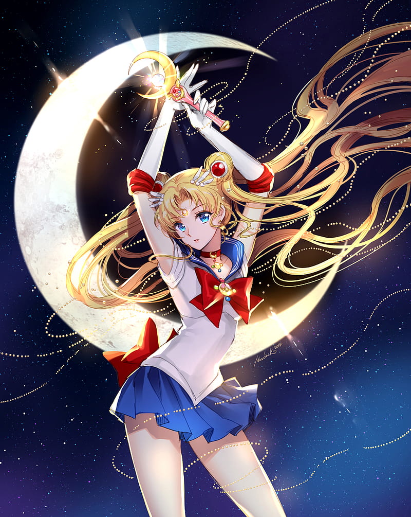 Holographic Sailor Moon Sticker - Anime Peeker Usagi Tsukino - Peeking –  K-Minded