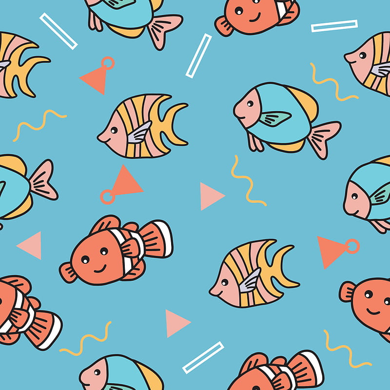 HD cute cartoon fish wallpapers | Peakpx