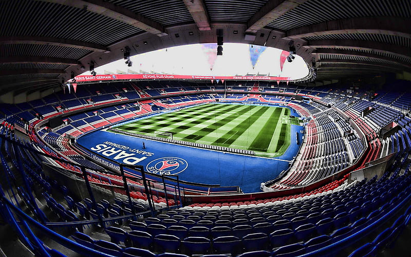 Parc des Princes Stade des Lumieres, empty stadium, Paris Saint-Germain FC, PSG stadium, French stadiums, sports arenas, Paris, France, HD wallpaper
