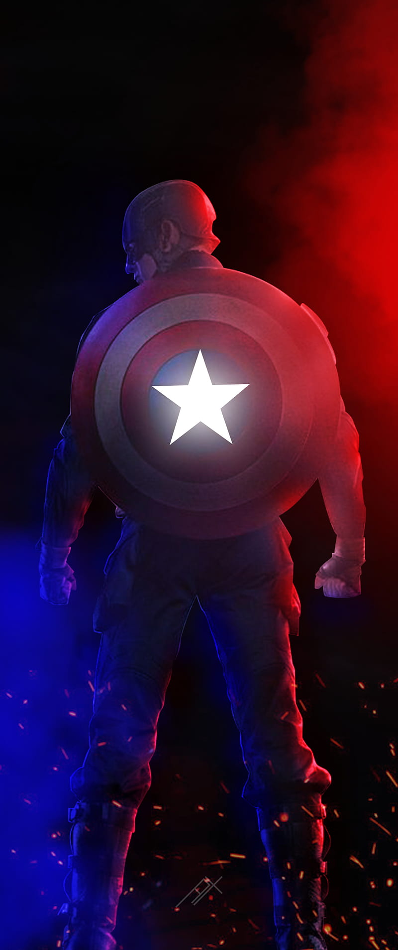 Captain America, america, blue, captain, red, HD phone wallpaper | Peakpx