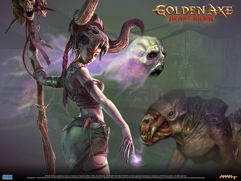 Golden Axe, game, female, fantasy, HD wallpaper