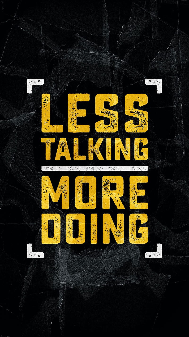 Talking less sayings words yellow HD phone wallpaper  Peakpx