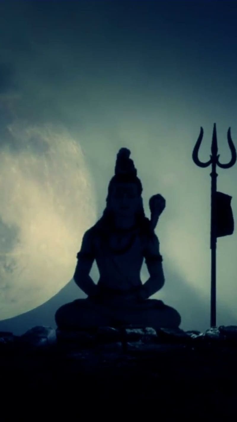 Mahakal With Moon Background, mahakal, moon background, HD phone ...