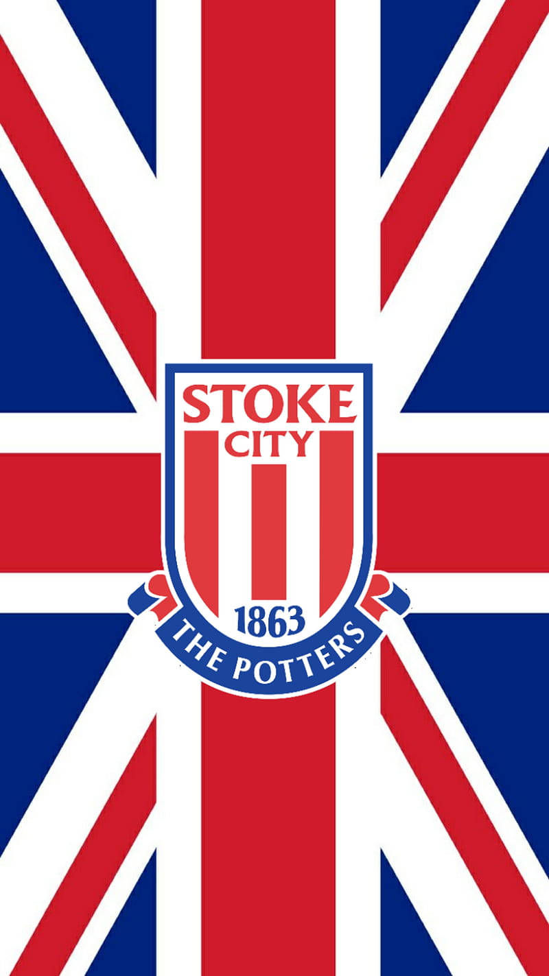 Stoke City UnionJack, british, flag, football club, stoke, stoke city, stoke city football club, union jack, HD phone wallpaper
