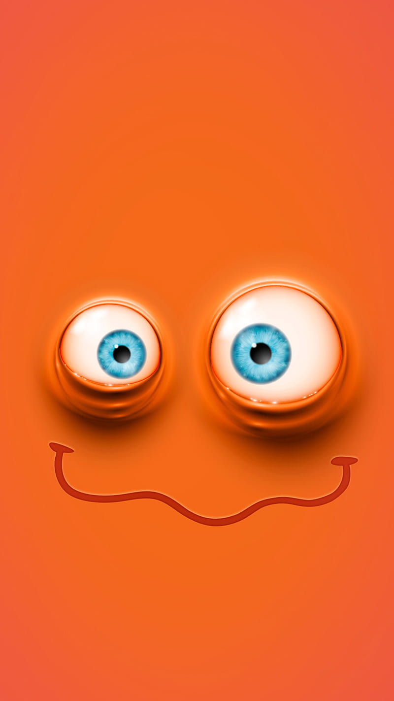 Orange Monster216, awesome, cool, HD phone wallpaper | Peakpx
