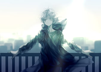 Download Young Dark Anime Boy with a Mysterious and Intriguing Hood  Wallpaper