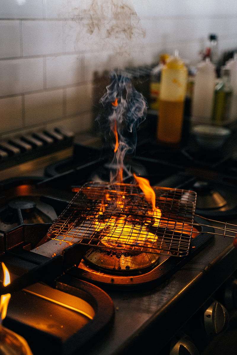 Brown and Black Fire Pit, HD phone wallpaper