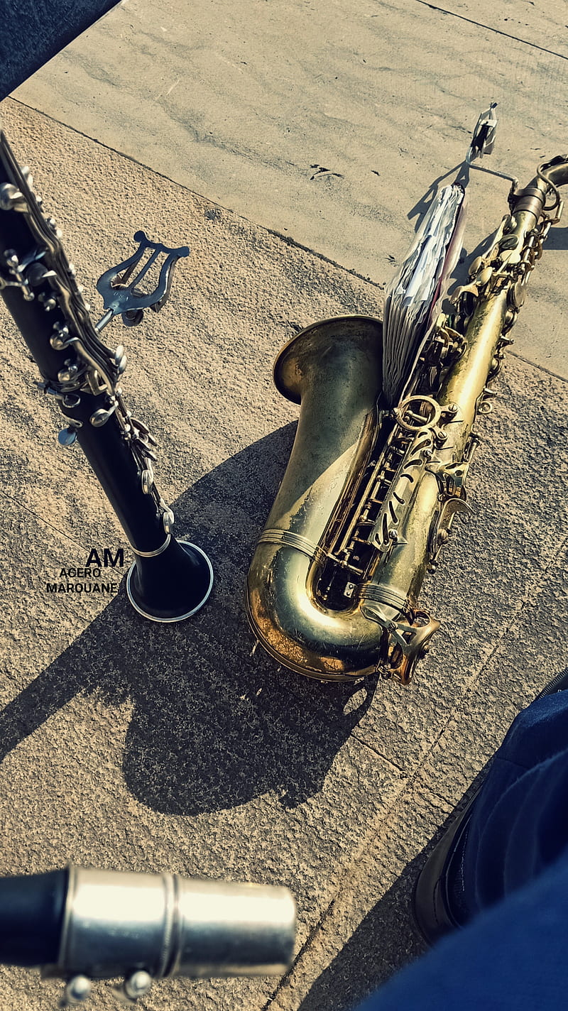 Saxophone, clarinette, music, HD phone wallpaper