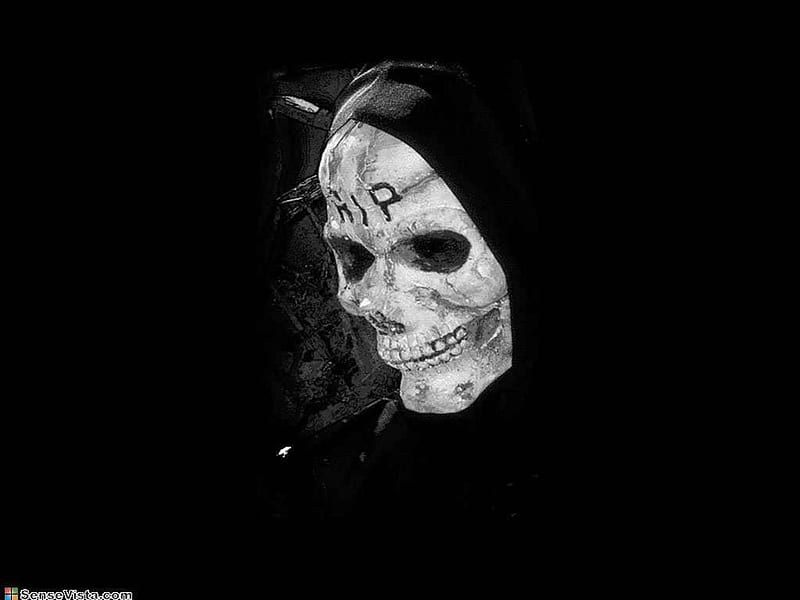 RIP Reaper, death, reaper, deathmask, rip, skull, HD wallpaper