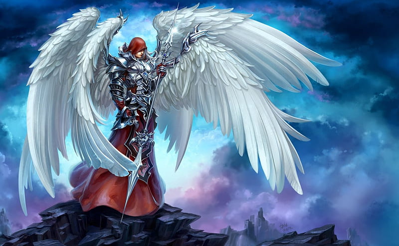 Gabriel, angel, archangel, heaven, HD phone wallpaper | Peakpx