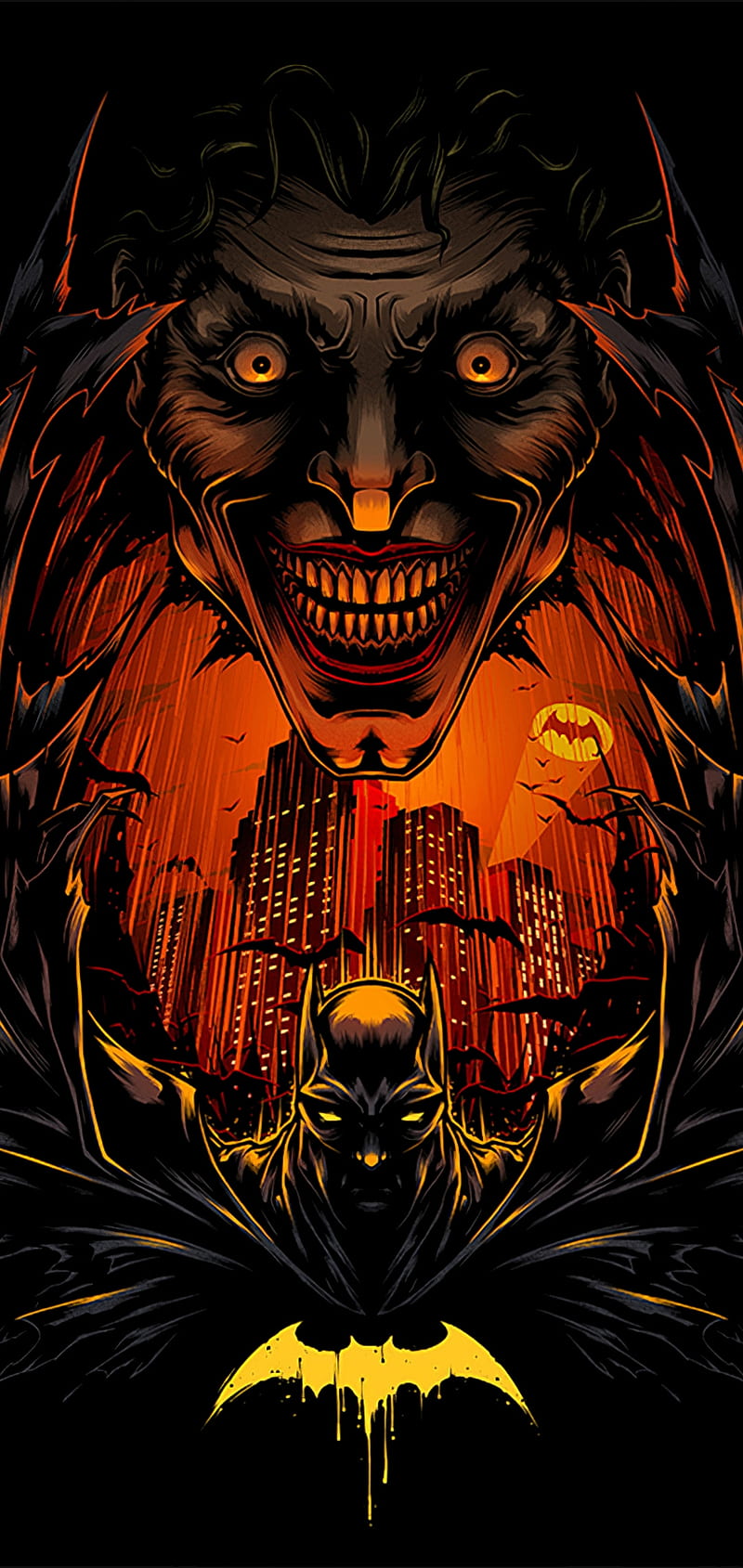 Joker Batman, halloween, scary, HD phone wallpaper