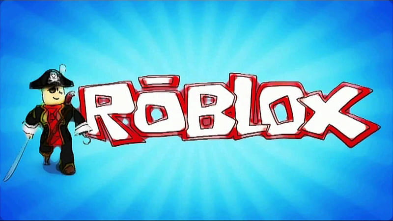 Roblox blue logo blue brickwall, Roblox logo, online games, Roblox