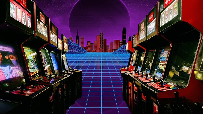 Gaming room with arcade machines - backiee