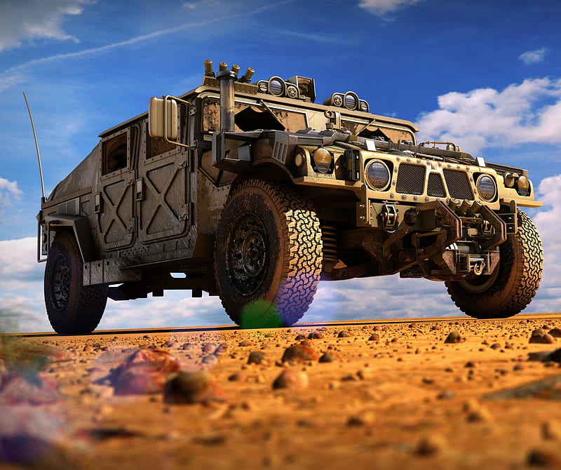 Military Hummer, army, cool, ride, vehicle, wheels, HD wallpaper