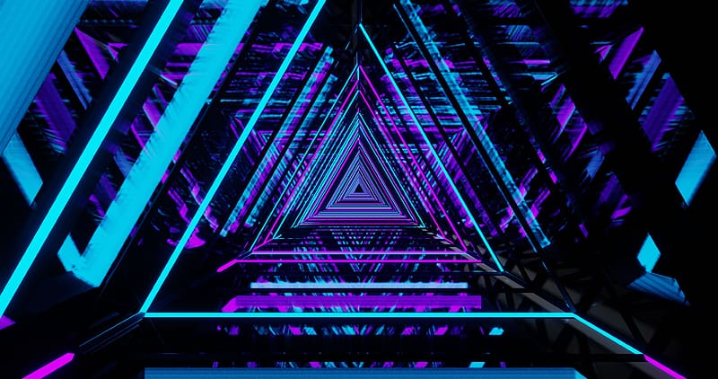 Abstract, Tunnel, Triangle, HD wallpaper | Peakpx