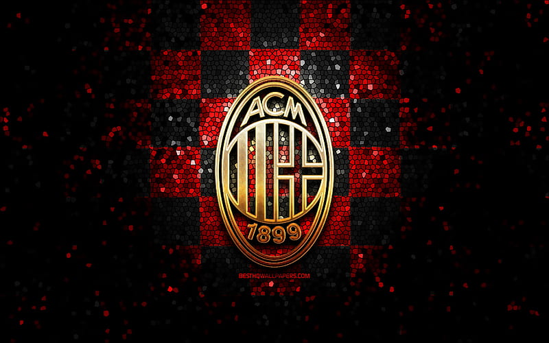 AC Milan, soccer, italia, maldini, club, logo, italian, football, emblem, HD wallpaper