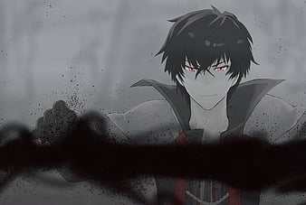 The Misfit of Demon King Academy II Maou Gakuin no Futekigousha Cool Black  and White Silhouette Anime Characters : Anos Voldigoad with His Japanese