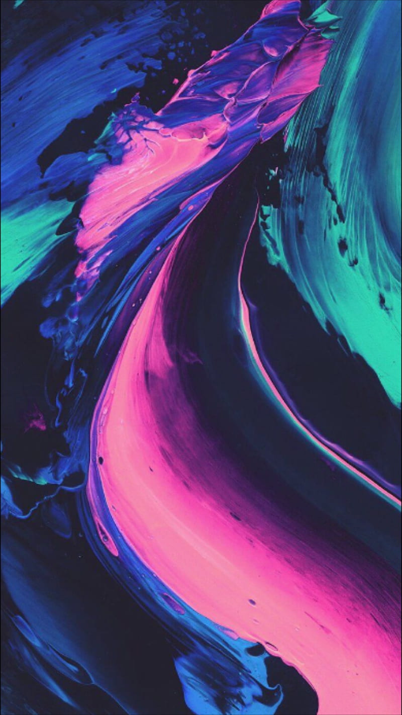 Paint Design, aesthetic, background, black, blue, colorful, cool, pink,  pretty, HD phone wallpaper | Peakpx