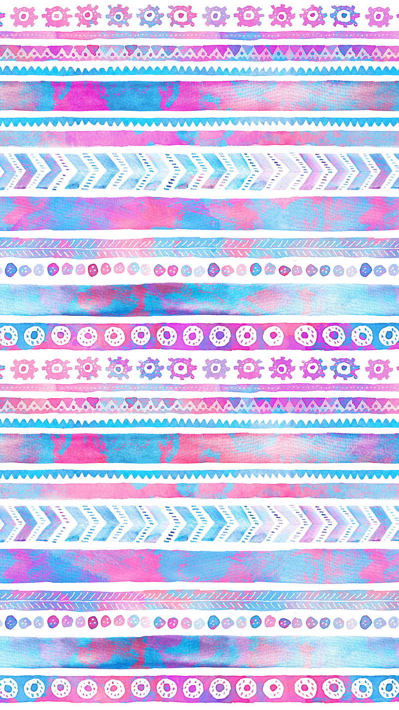 Tribal Pattern, abstract, blue, colors, line, neon, paper, pink, HD ...