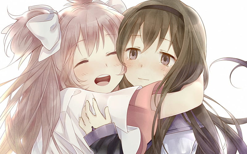 Hug Anime GIF - Hug Anime Crying - Discover & Share GIFs