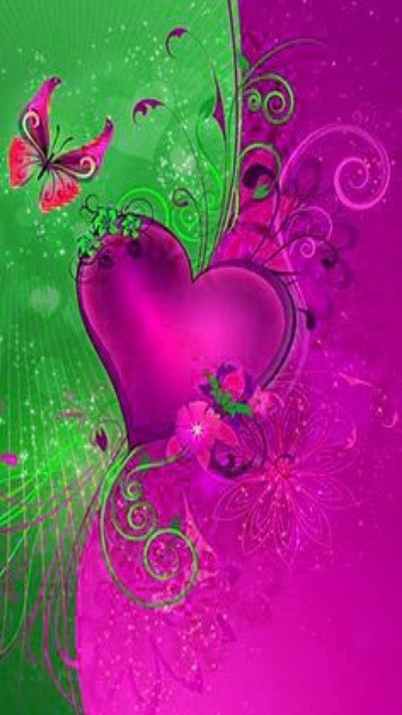Purple hearts, dreams, HD phone wallpaper
