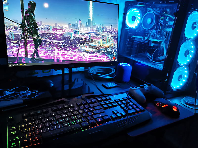 Gaming Computer Wallpaper Images - Free Download on Freepik