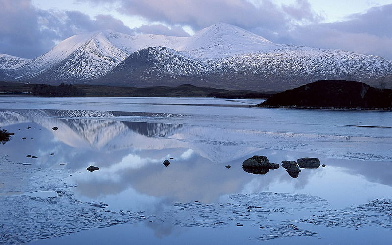 Scotland-Lan Nuoke moorland lake island, HD wallpaper