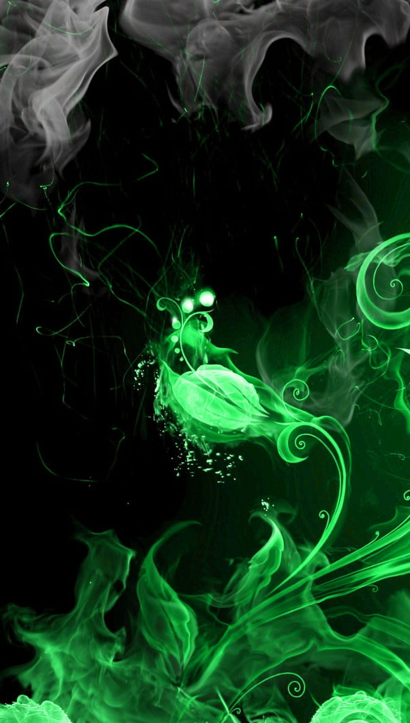 green smoke wallpaper iphone