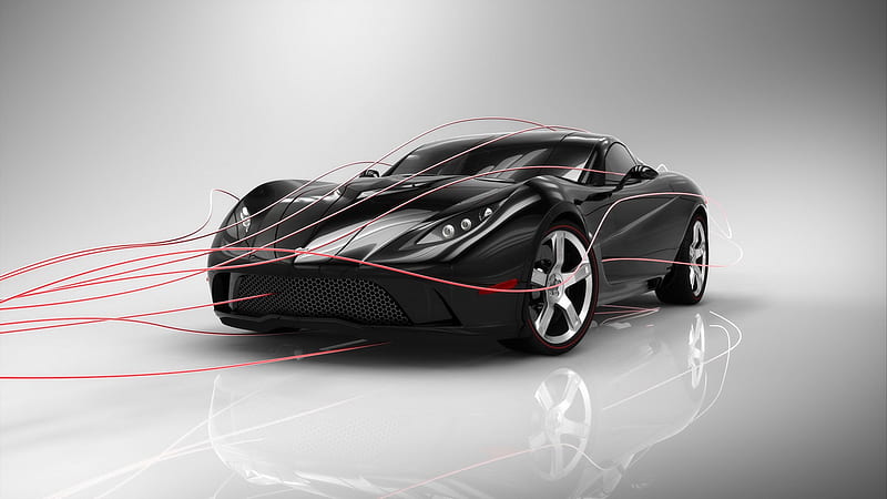 Corvette Mallett Concept Car, super, action, desenho, power, sportcar, speed, car, 1920x1200, style, fast, shiny, HD wallpaper