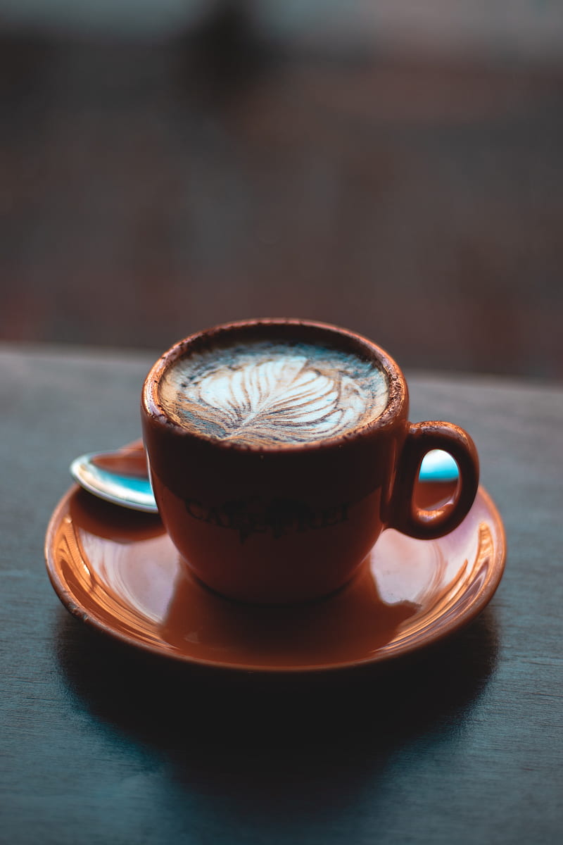 Cup Coffee Foam Pattern Drink Hd Phone Wallpaper Peakpx
