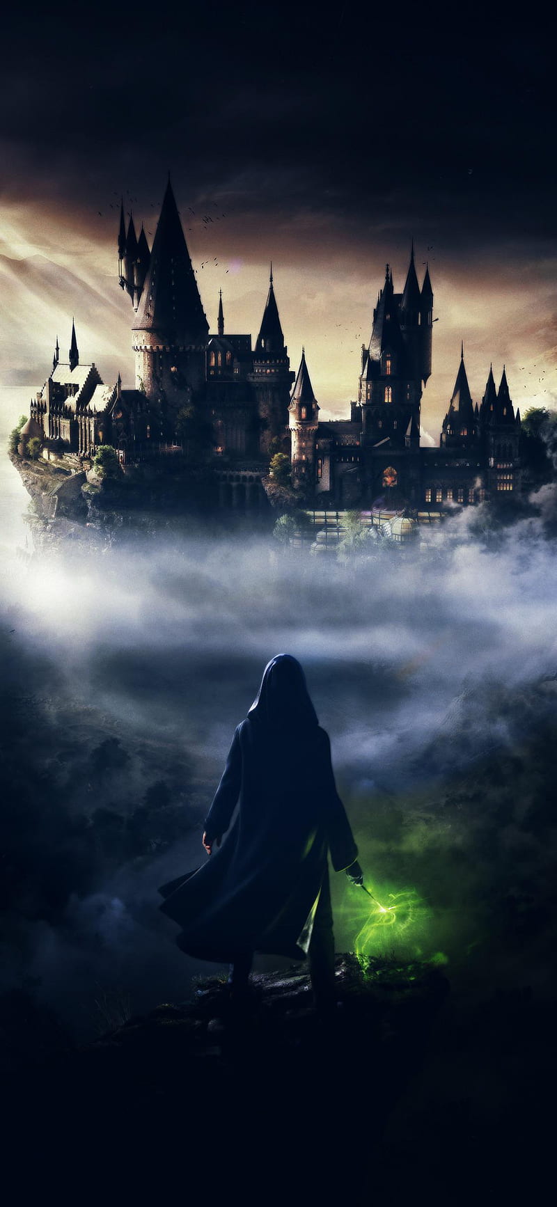 I Made A Dark Wizard Edit As A Phone ! : R HarryPotterGame, Hogwarts  Castle, HD phone wallpaper | Peakpx