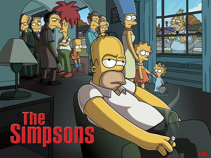 Homer Simpson, Tv Show, Bart Simpson, Lisa Simpson, The Simpsons, Moe Szyslak, Maggie Simpson, Marge Simpson, Montgomery Burns, Waylon Smithers, HD wallpaper