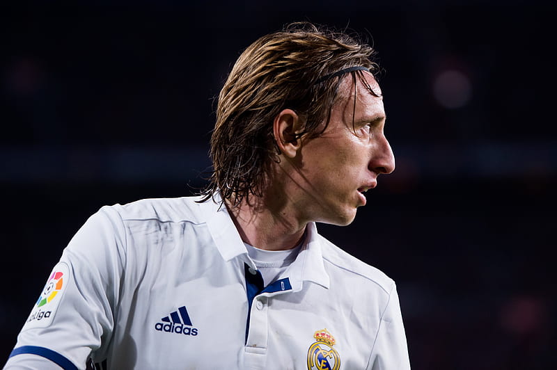 Luka Modric, football stars, match, Real Madrid, footballers, La Liga, HD wallpaper