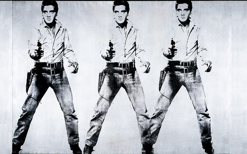 Warhol Elvis Presley, art, the king, warhol, pop, sixties, elvis, presley, pop art, HD wallpaper