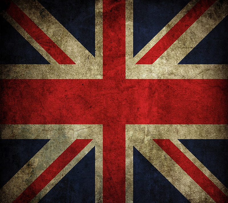 Flag england, england, flag, vintage, HD wallpaper