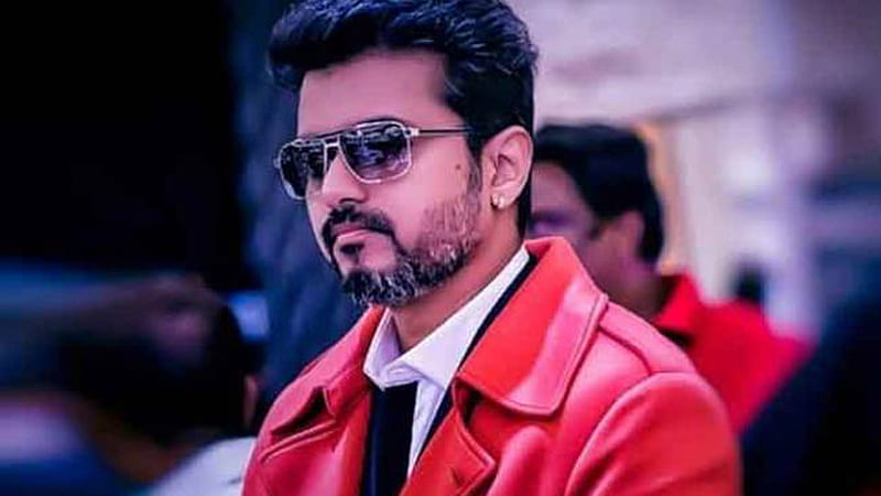 Stunning Actor Vijay Is Wearing Red White Coat Suit Vijay, HD wallpaper