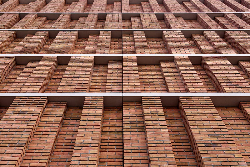 wall, brick, bricks, red, HD wallpaper