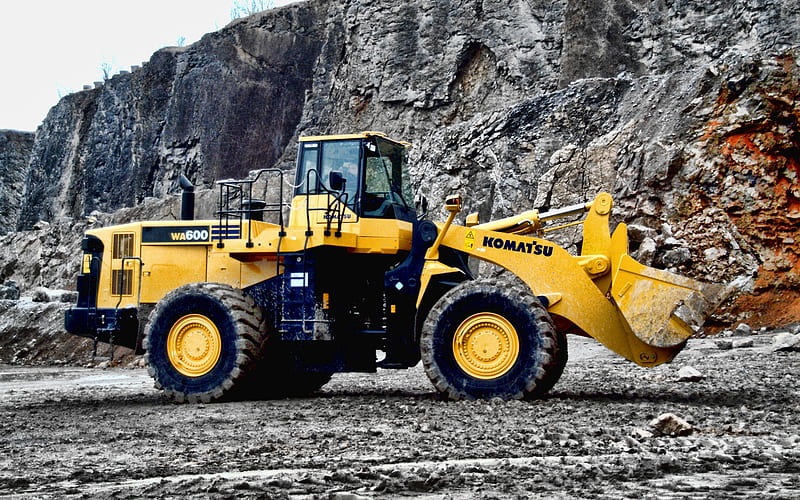 Komatsu WA600-6 Wheel loader, construction vehicles, 2019 excavators, special equipment, excavators, Komatsu, HD wallpaper