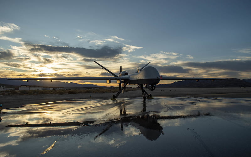 MQ-9 Reaper, USAF, Predator B, unmanned aerial vehicle, American UAV, United States Air Force, Unmanned combat aerial vehicle, General Atomics MQ-9 Reaper, HD wallpaper