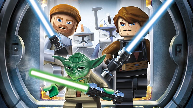 Lego, Anakin Skywalker, Video Game, Yoda, Obi Wan Kenobi, Clone Trooper, Lego Star Wars Iii: The Clone Wars, HD wallpaper