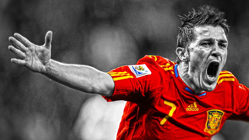 Soccer, David Villa, Spain National Football Team, HD wallpaper