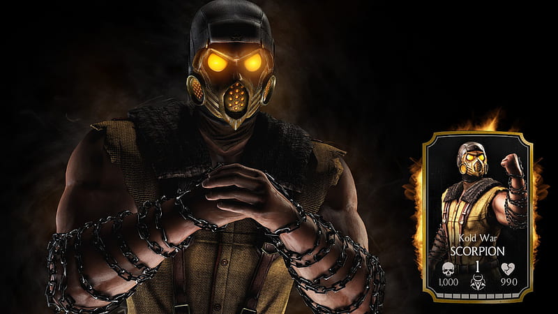 mask, character, scorpion, fighting game, poster, HD wallpaper