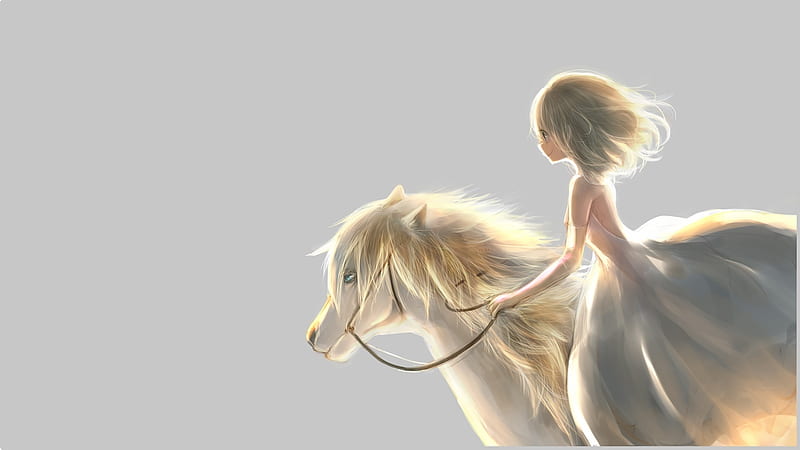 An Anime Girl With Several Horses Near Her Background, Picture Of Horseback  Riding Background Image And Wallpaper for Free Download