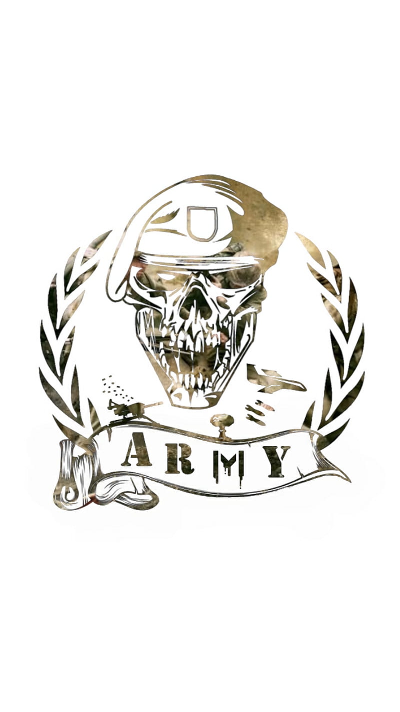 cool army skull drawings