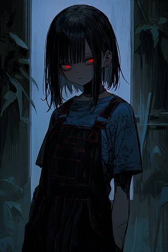 Foto anime feminino dark