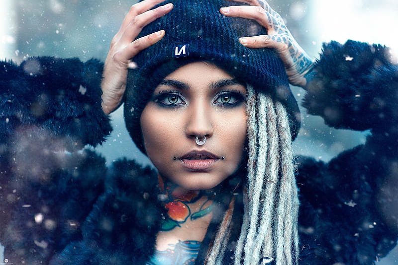 HD girl face tattoo wallpapers | Peakpx