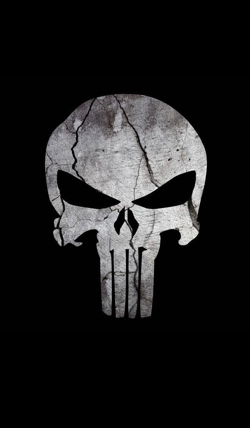 Punisher, skull, symbols, HD phone wallpaper