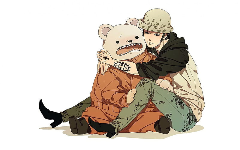 One Piece, Bepo, Talking polar bear, Japanese manga, art, characters, HD wallpaper
