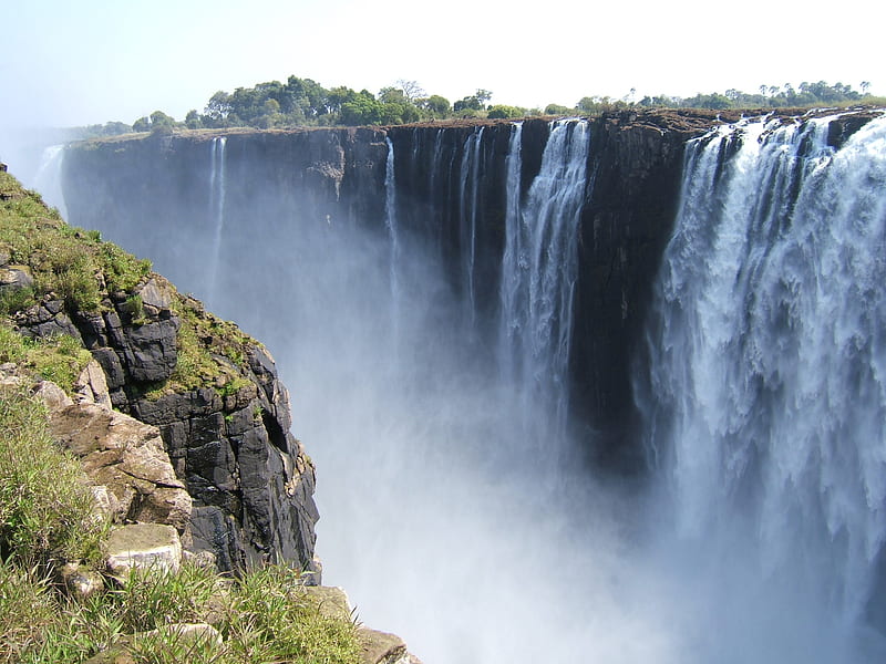 Victoria Falls, beauty, movement, water, holiday, HD wallpaper