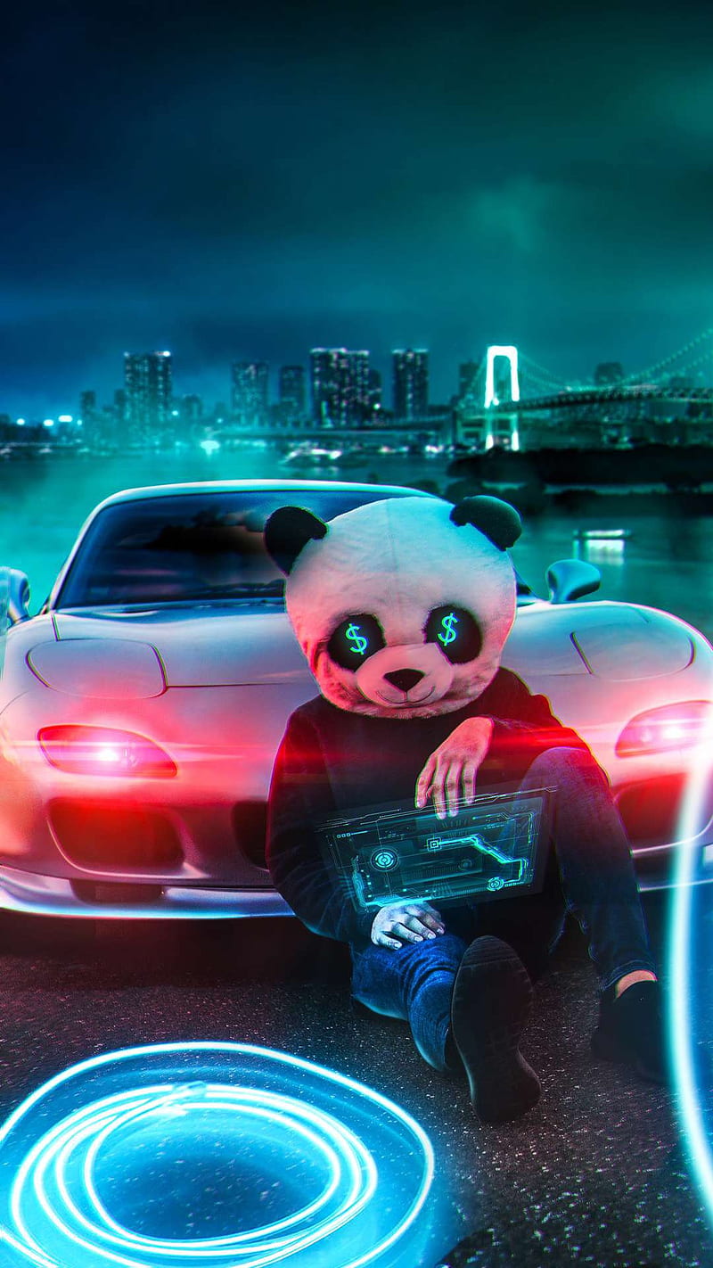 Panda, 3d, animation, bear, car, game, music, radio, HD phone wallpaper |  Peakpx